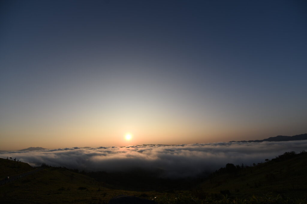 美幌峠の雲海と朝日